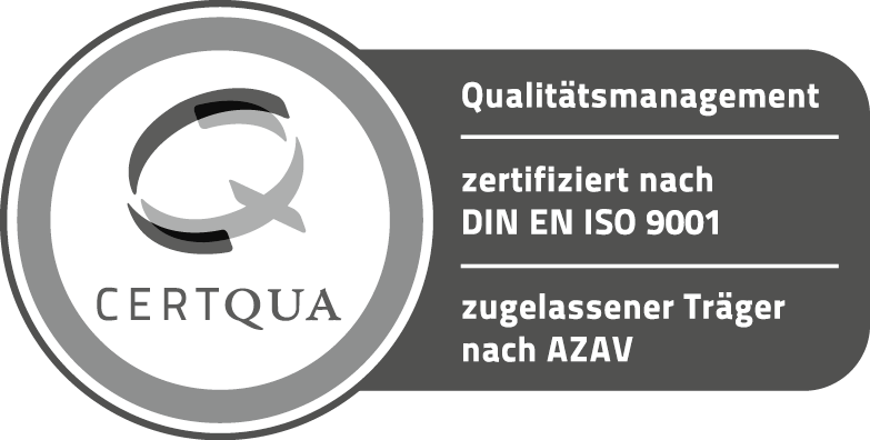 Certqua Siegel ISO 9001 / AZAV
